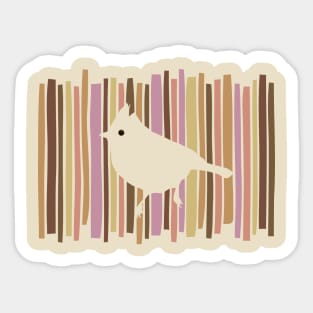 Cute Bird Silhouette Sticker